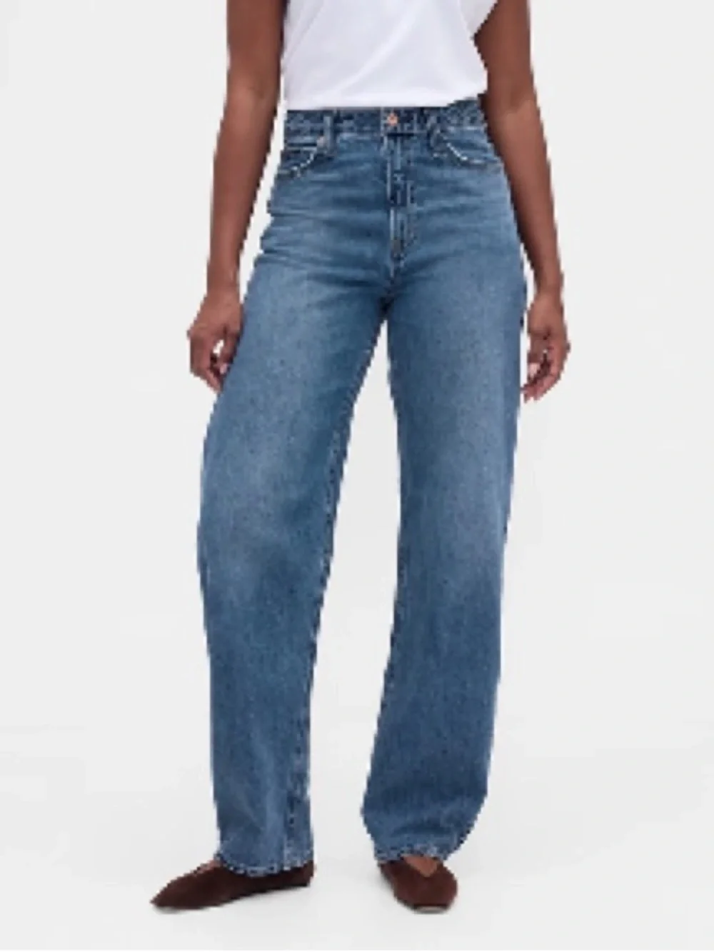 NWT GAP Curvy High Rise Barrel Jeans - Picture 2 of 8